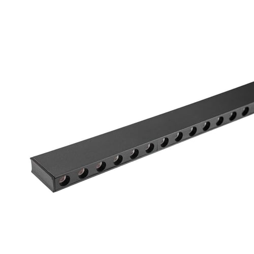 وحدة إضاءة خطية معلقة ليد 23واط-ابيض مزودة بقطعة ف...