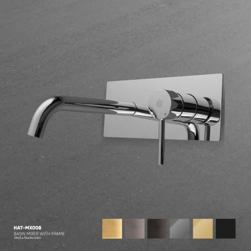 خلاط مغسلة جداري مع إطار MX008