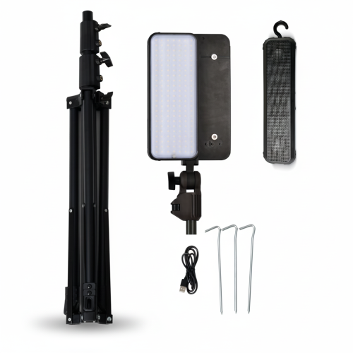 وحدة إضاءة تخييم ليد( طاقة شمسية ) + مع قطعة اضافي...