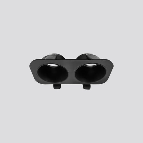 إطار سقفي دائرية مزدوج غاطس ألومنيوم غير متحرك ومض...