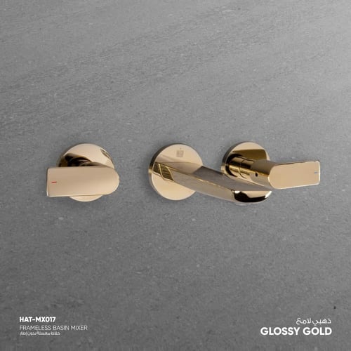 خلاط مغسلة جداري بدون إطار MX017