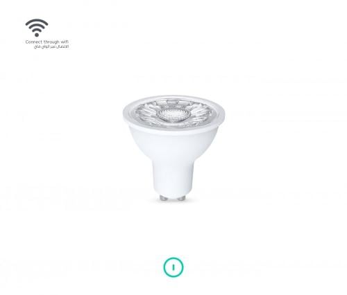 لمبة GU10 ذكية 345 لومين درجة لون الاضاءة 6500K-18...