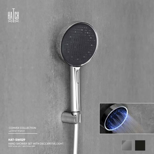 طقم سماعة شاور / دش مع ليد اضاءة ​SW029