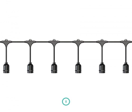 إنارة عقدية تعمل بالطاقة الشمسية (مع 30 مصباح) بطو...