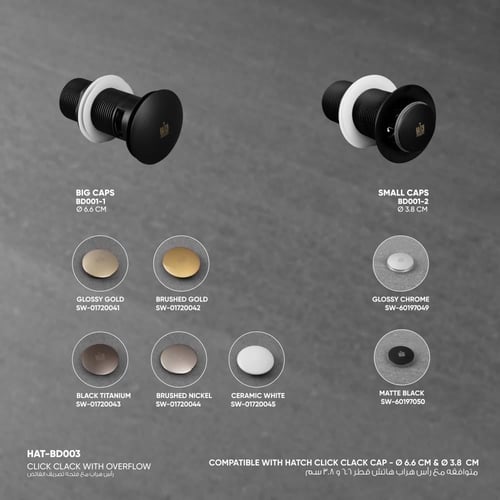 رأس هراب مع فتحه تصريف الفائض​ BD003