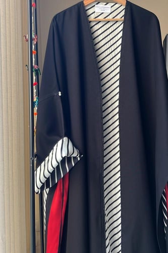 بشت من قماش الكريب والحرير الهندي مقاس 57