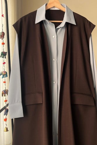 عباية باللون البني