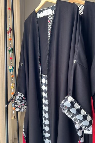 بشت من قماش الكريب والحرير الهندي مقاس الطول 58