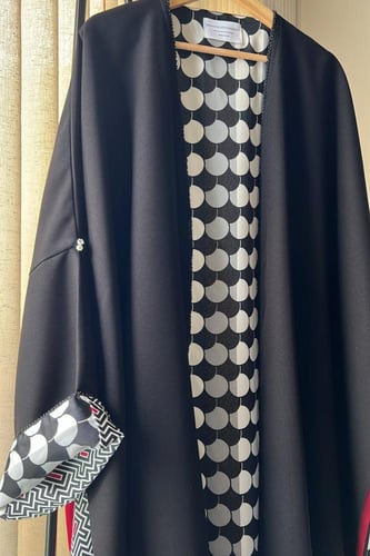 بشت من قماش الكريب والحرير الهندي/تفصيل يرجى كتابة...