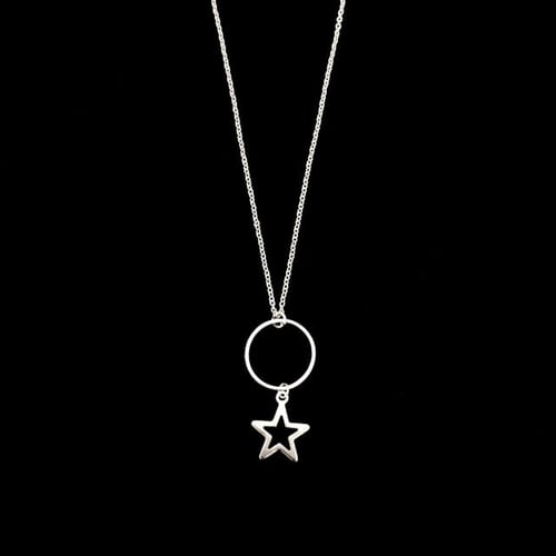 سلسال النجمة مع حلقة دائرية | Star with a hoop nec...