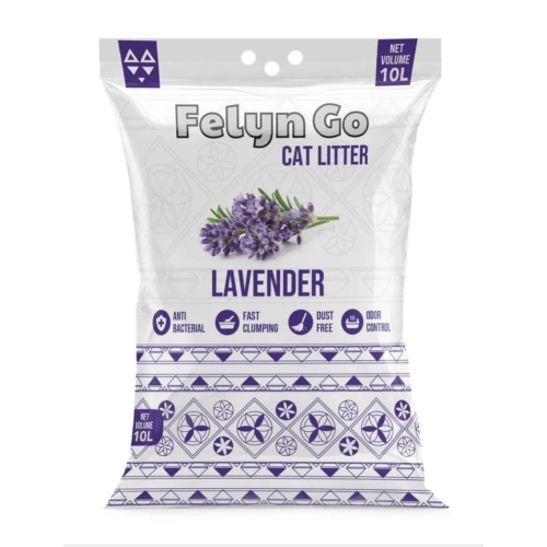 رمل قطط فيلين قو برائحة اللافندر