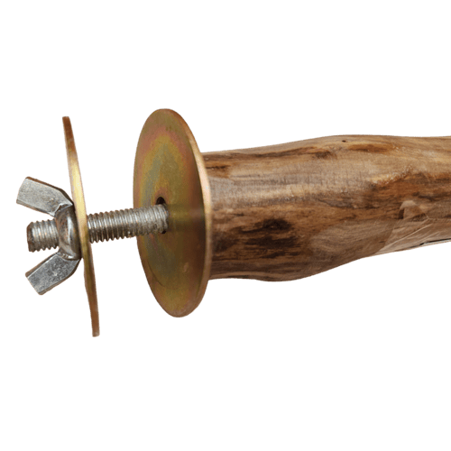 مجثم وقوف عريض ومتين للطيور من الخشب الطبيعي قابلة...