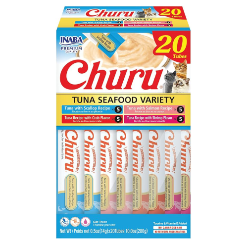 إنابا تشورو مكافآت للقطط هريسة التونا والمأكولات ا...