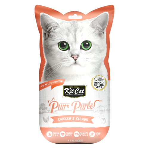 كت كات بور بوري مكافآت القطط بالدجاج والسالمون 15x...