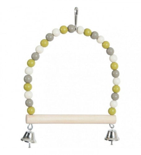 زولكس ألعاب طيور أرجوحة طيور دائرية من الخرز مع غص...