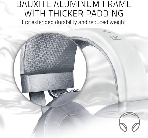 سماعة ريزر كراكن أبيض السلكية