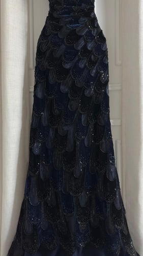 فستان سهرة قطيفه خرز بطانه تفته وشال جورجيت