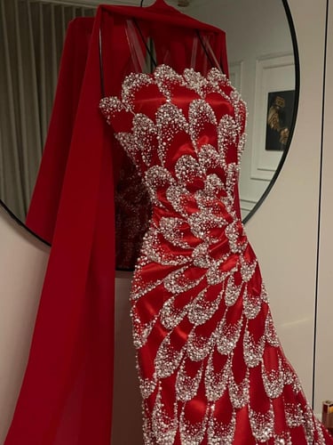 فستان سهره باللون بعدة اللوان