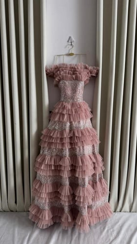 فستان سهره باللونين