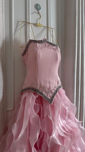 فستان سهره باللون البينك