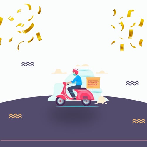 دعم توصيل الطلبات يصل الى 3000 شهرياً