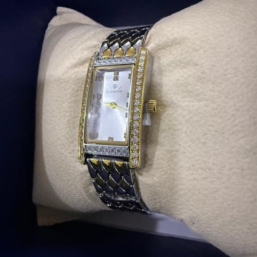 ساعة نسائية - ذهبي و فضي