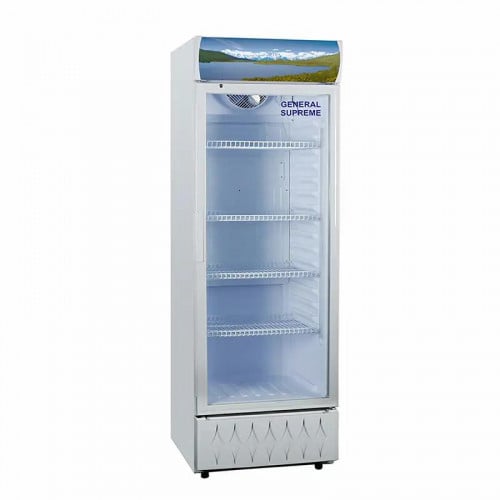 ثلاجة جنرال سوبريم عرض واقف زجاجى 275 لتر