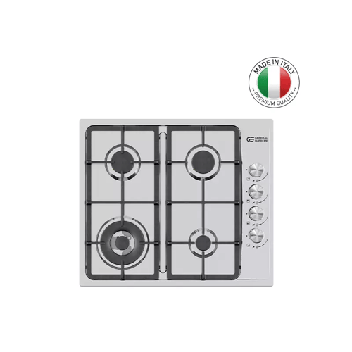 سطح غاز جنرال سوبريم مدمج 4000 واط 4 عيون ستانلس ا...