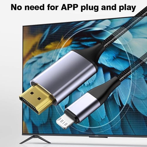 عرض ال (45) محول Lightning - HDMI 4K متر 2 للايفون...
