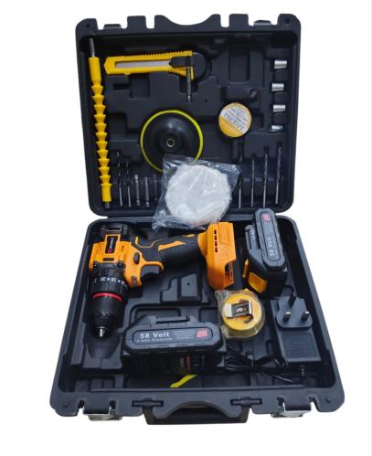دريل شحن 58 فولت مع محلقات كامله
