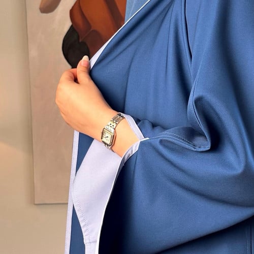 # 371 عباية دبل فيس أزرق وسماوي