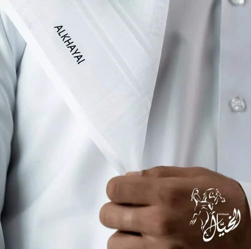 شماغ الخيال الابيض بصمة No.11