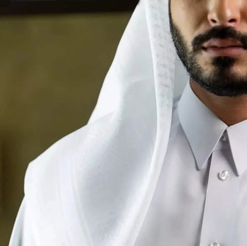 شماغ الخيال الابيض بصمة No.11