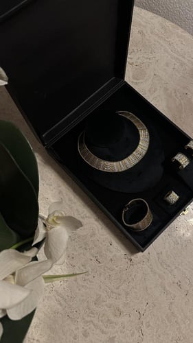 طقم ستار ( فضي وذهبي)