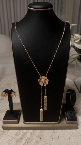 سبحة الزهرة الذهبية مع حلق