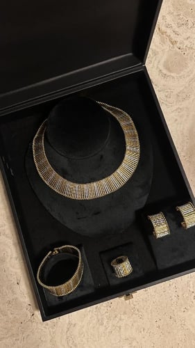 طقم ستار ( فضي وذهبي)