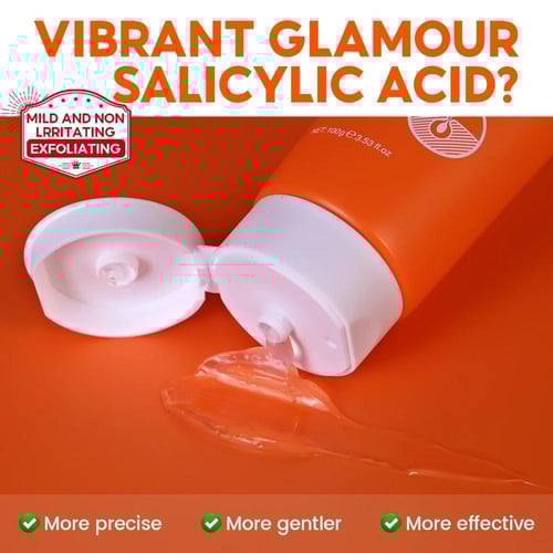 منظف ​​جل مقشر بحمض الساليسيليك، تنظيف لطيف، علاج...