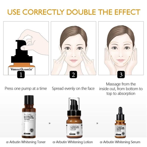 لوشن تفتيح البشرة ألفا أربوتين يحتوي على أربوتين و...