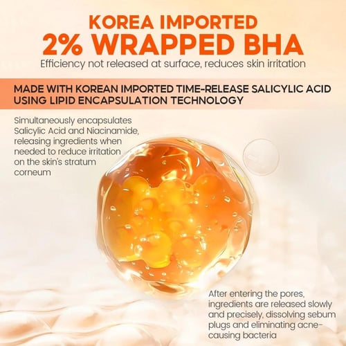 سيروم التقشير بحمض الساليسيليك AHA+BHA 2% لعلاج حب...
