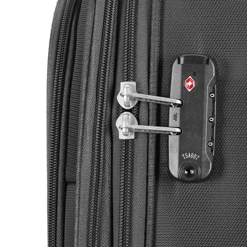 طقم شنط سفر قماش 3 قطع دبل كفرات هيكل ألمونيوم وسح...