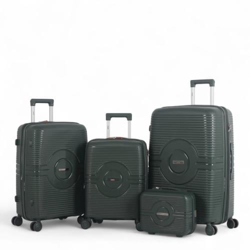 طقم حقائب سفر فاخرة ومتينة - 4 قطع (مقاومة للكسر م...