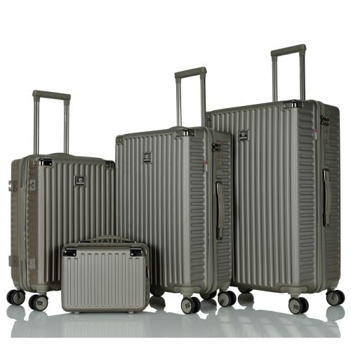 Premium Travel Luggage Set – 4 Pieces Made of ABS with a Women's Handbag