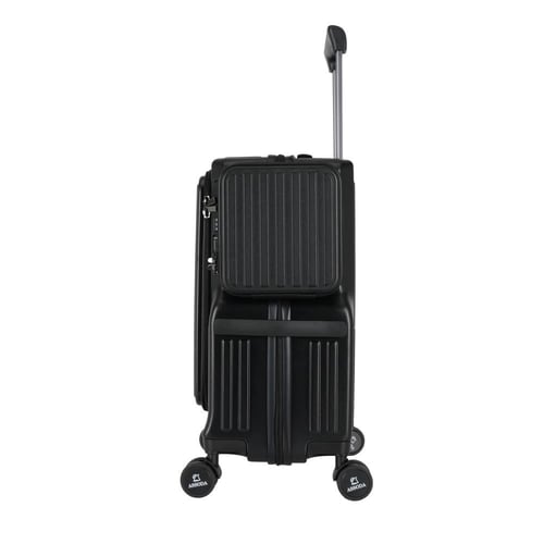 حقيبة سفر ذكية مقاس 20 بوصة - تصميم فاخر مع منفذ U...