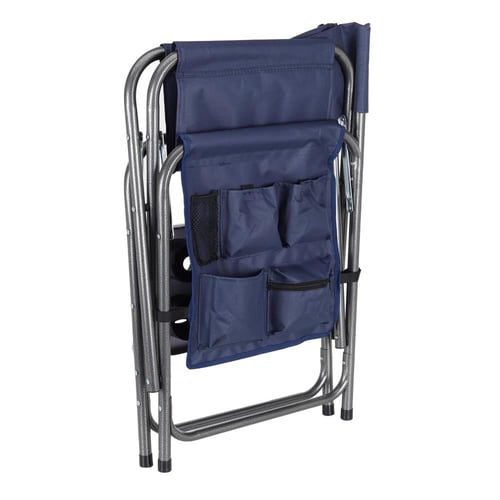 كرسي رحلات قابل للطي مع طاولة جانبية وجيب