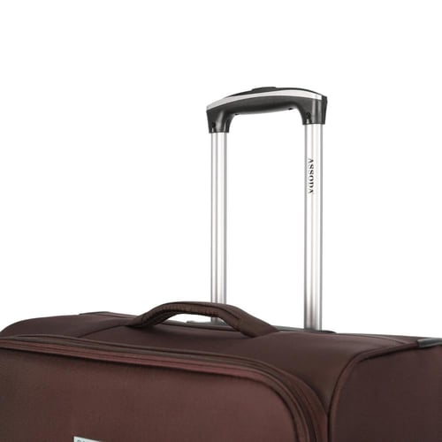 طقم شنط سفر قماش 3 قطع دبل كفرات هيكل ألمونيوم وسح...