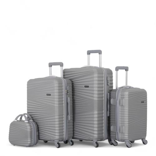 طقم حقائب سفر من 4 قطع - بكفرات دوارة360 درجة - وق...