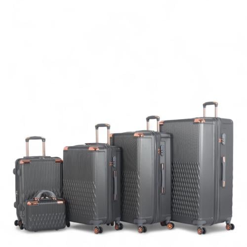 طقم حقائب سفر متكامل – 5 قطع من مادة ABS الصلبة -...