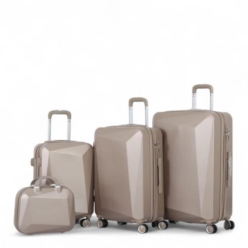 طقم حقائب سفر من 4 قطع - بكفرات دوارة360 درجة - وق...