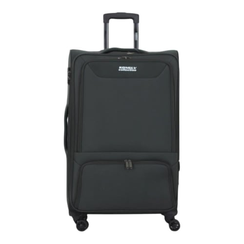 طقم شنط سفر قماش 3 قطع دبل كفرات هيكل ألمونيوم وسح...