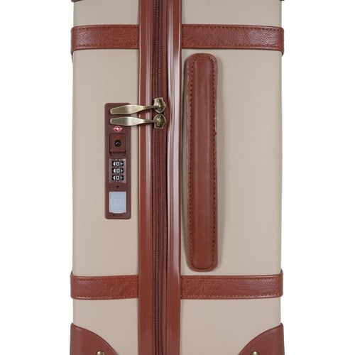 طقم حقائب سفر كلاسيكية من 4 قطع – مغطاة بجلد فاخر...